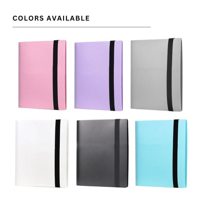 Pikxi 360 Pockets Solid Colors Mini Film Photo Album with Elastic Loop for Fujifilm Instax Mini Instant Camera - Blue
