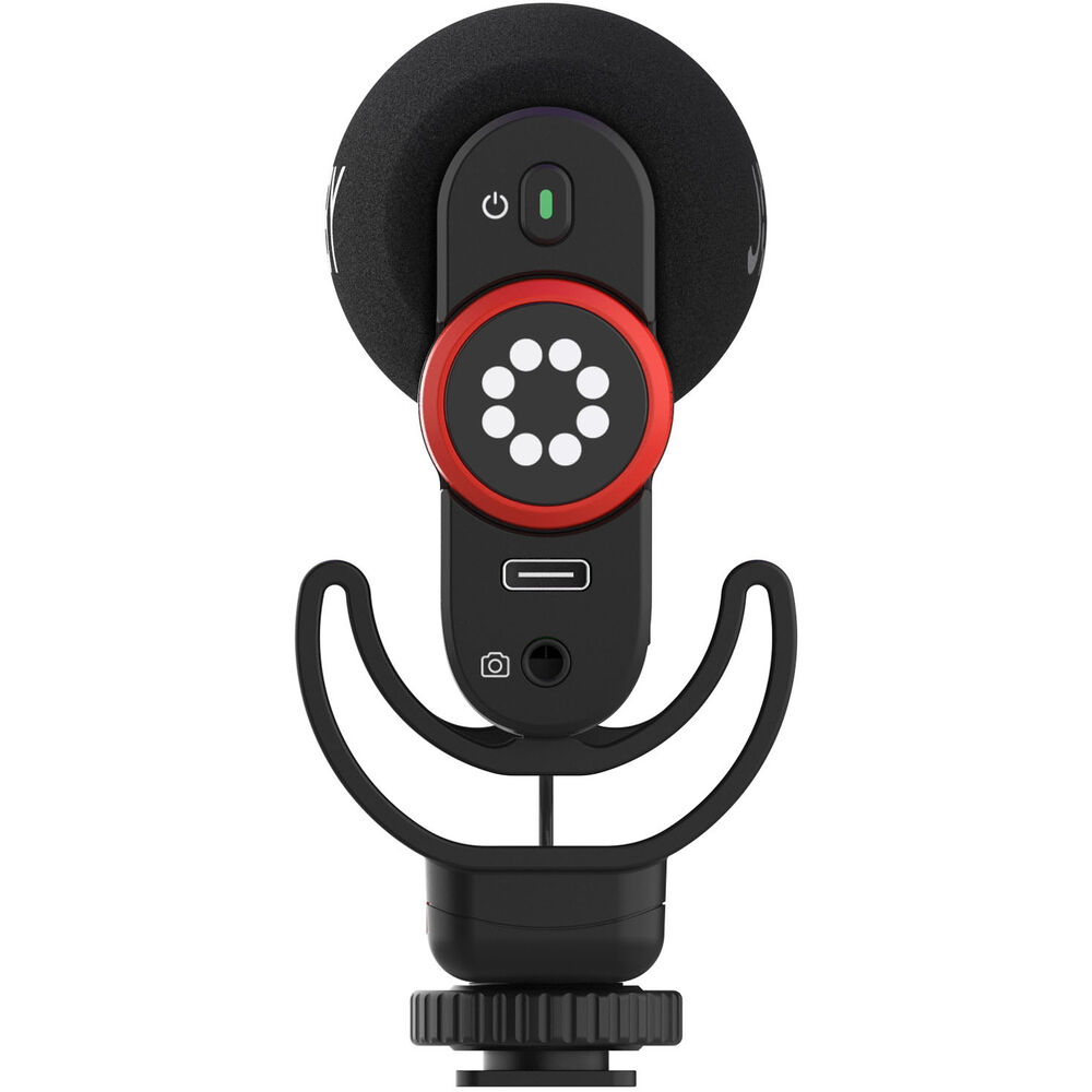 JOBY Wavo Plus On-Camera Supercardioid Microphone with 30 Hrs Runtime, Foam Windscreen, 3.5mm TRS & USB-C Output Ports, LED Indicator, and Built-in Shockmount with Cold Shoe for YouTuber, Vlogging, Filmmaker | 1734