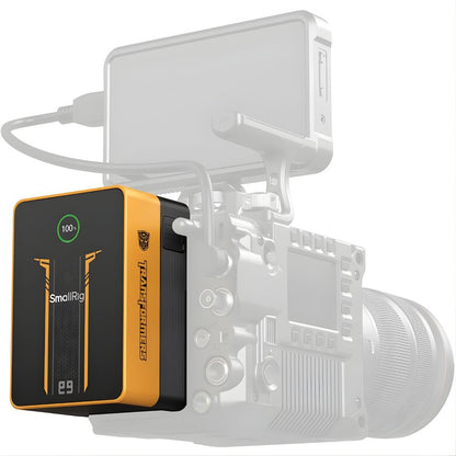 SmallRig x Transformers VB99 Pro Mini V Mount Battery 99Wh (BumbleBee Edition) w/ 100W Fast Charging