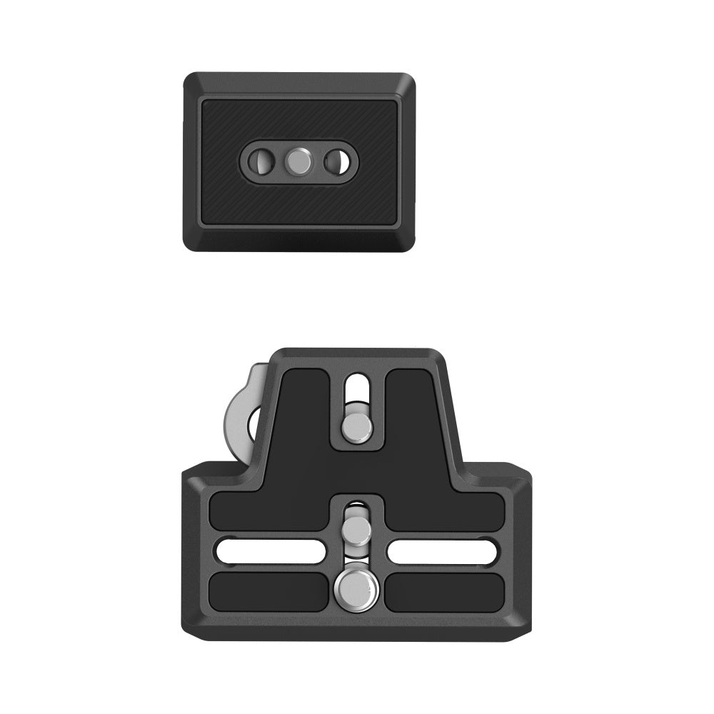 SmallRig Extended Arca-Type QR Quick Release Plate with Rubber Padding, Magnetic Flat Screwdriver and 1/4"-20 & 3/8"-16 Mounting Screws with Aluminum & Stainless Steel Construction for DJI RS 2/RSC2 Gimbals 3162B