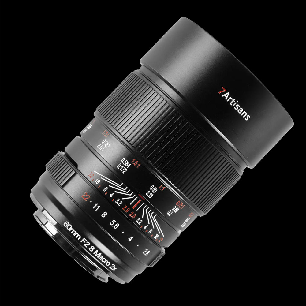 7Artisans Photoelectric 60mm F/2.8 Full Frame Format Canon RF Mount 2X Ultra Macro Prime Lens MF Manual Focus for Mirrorless Cameras
