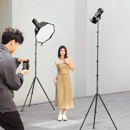 Ulanzi T270 Aluminum Tripod Light Stand with Windproof Hook, 64cm Height & 6kg Load Capacity for Video Lights & Compact Cameras| T097