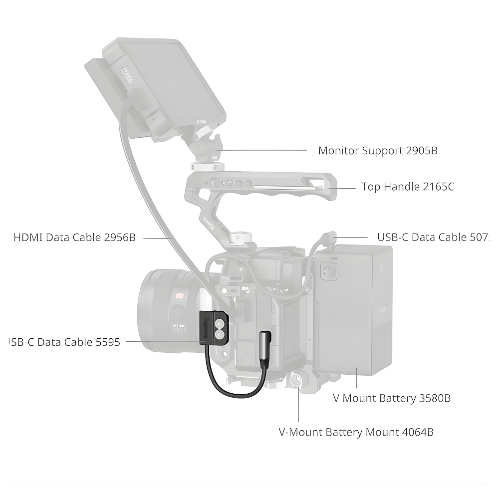 SmallRig 8" USB-C Data Cable (Male to Female)