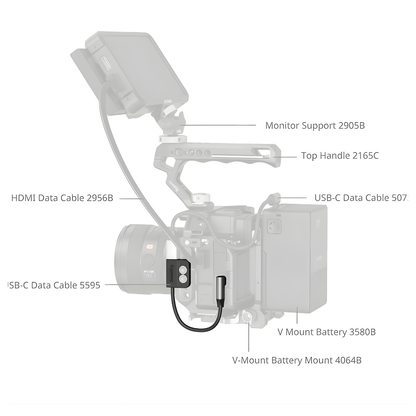 SmallRig 8" USB-C Data Cable (Male to Female)