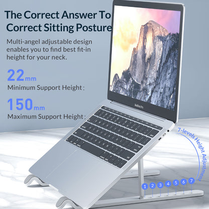 [CLEARANCE] ORICO Foldable Laptop Stand with 7 Levels, 40KG Max Payload Capacity with ABS and Silicone Material | PFB-A23