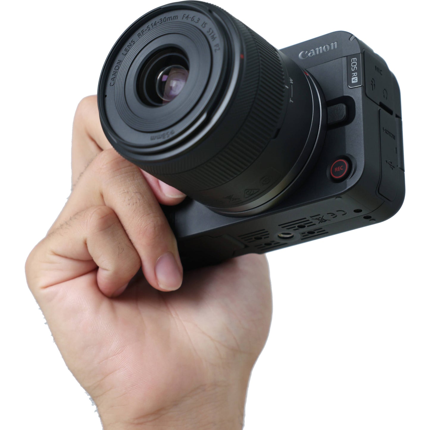 Canon EOS R50 V 24.2MP APS-C DIGIC X CMOS Mirrorless Video Camera Content Creator Kit w/ RF-S Mount 14-30mm AF IS STM PZ Lens, Hybrid Tripod Grip & Stereo Microphone, Records UHD 4K 60fps, 3" Vari-Angle Touchscreen for Vlog Vlogging