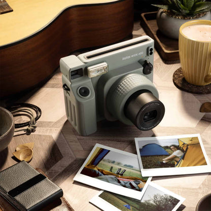 FUJIFILM Instax Wide 400 Instant Camera with 95mm Manual Focus Lens, 10 Seconds Self Timer, Auto Exposure, Close-Up Lens Adapter and Automatic Shutdown for Film Photography