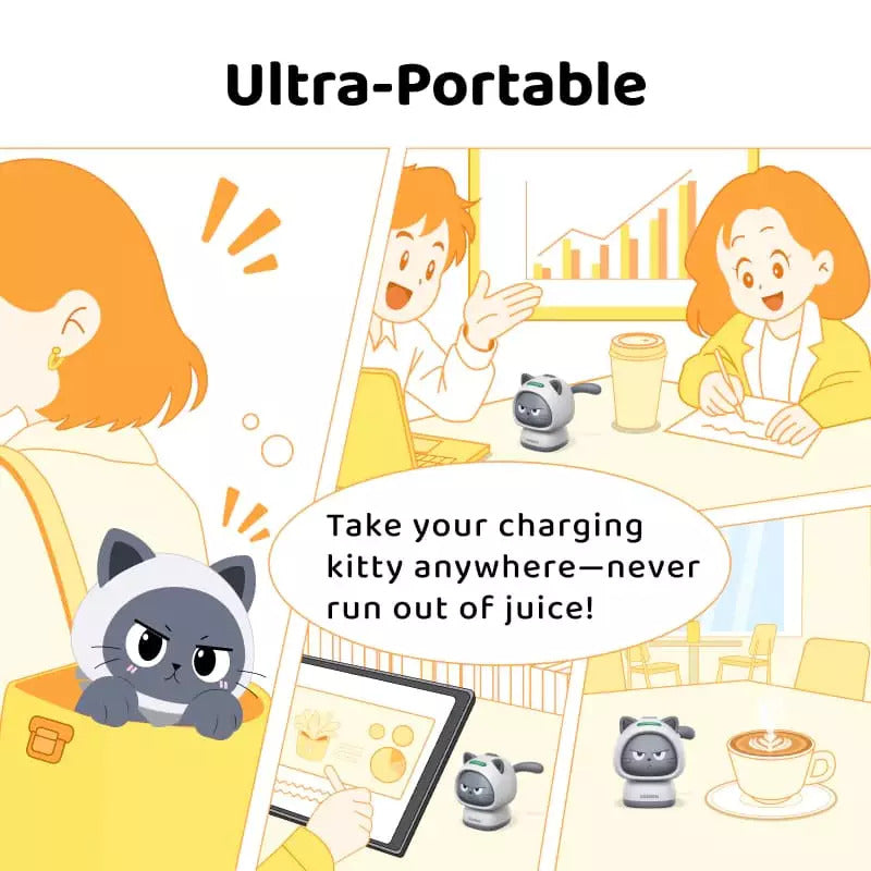 UGREEN Uno 45W USB-C GaN Fast Charger with Little Cat Face Design | X640 (85691B)