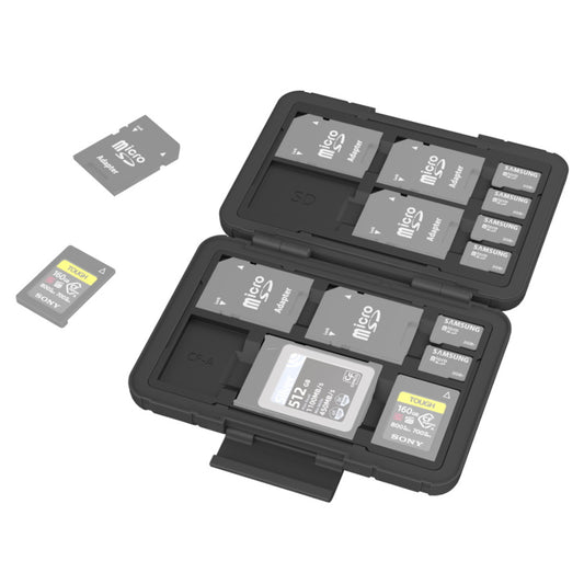 SmallRig 15-Slot Memory Card Case for SD, TF (MicroSD), CFexpress Type A, CF express Type B/XQD Cards - Storage & Organizers | 3192