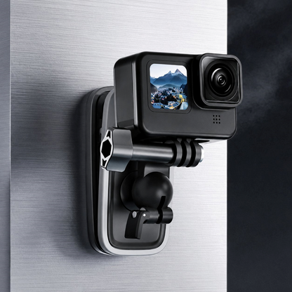 TELESIN Backpack Clip Mount for Action Cameras with 360° Ball Head and Mounting Buckle
