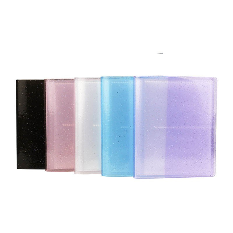 Pikxi Clear Transparent Glitter Photo Album 3 inch 64 Pockets Photos for Fujifilm Instax Mini Instant Camera |  JG Superstore