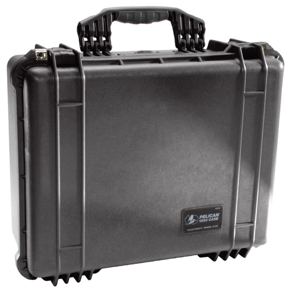 Pelican 1550 Protector Case Watertight Crushproof Dustproof Hard Casing with Automatic Purge Valve, IP67 Rating (No Foam) (Black)