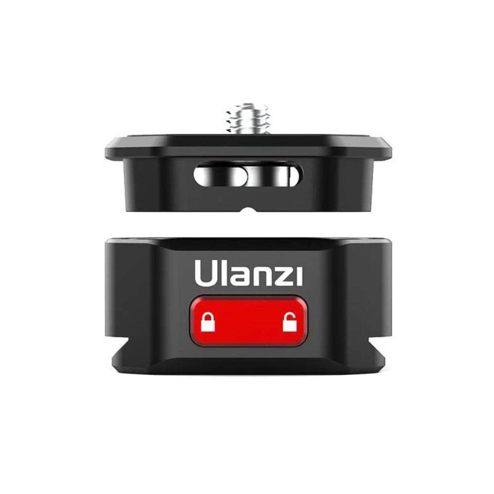 Ulanzi Claw (Generation II) QR Quick Release Plate and Arca Type Base Set for Tripod / Monopod Heads with Max 50Kg Load Capacity, Slide Locks, Push Button Release and Compatible with CLAW Generation I QR System