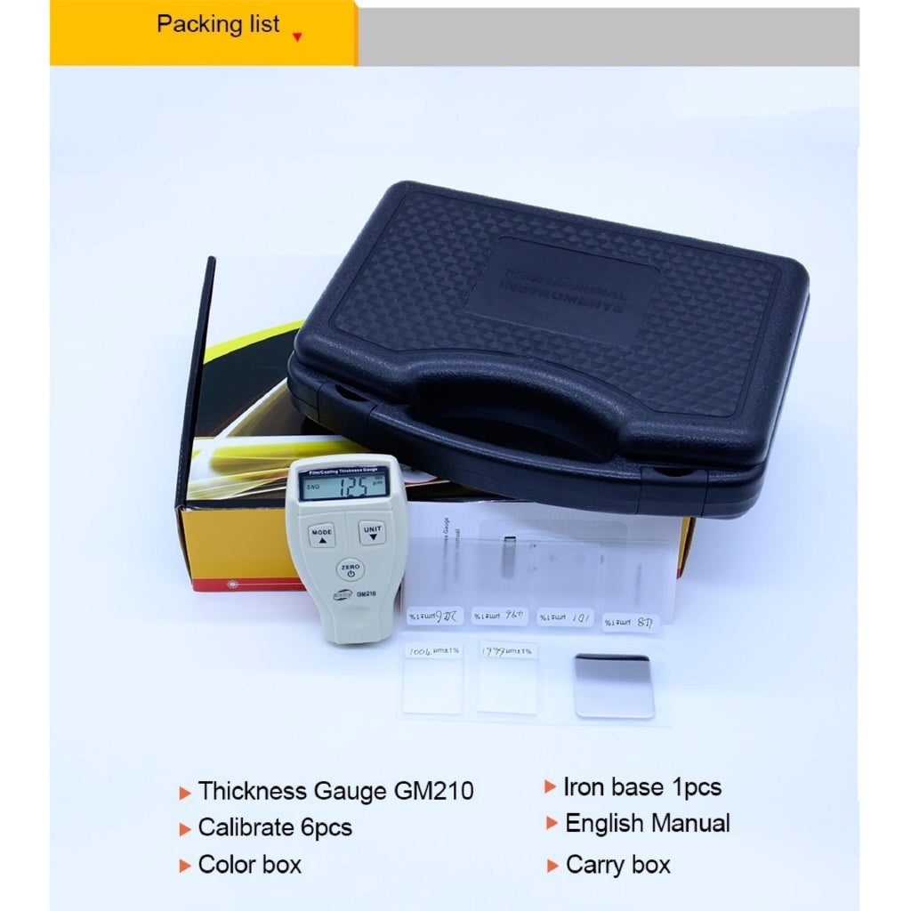 [CLEARANCE] Benetech GM210 0-1800um Mini digital Paint Film Iron Base Thickness Gauge Galvanized Thickness Measurement