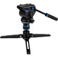 Benro MCT38AFS4 Monopod with Flip Locks, 3-Leg Base, and S4 Video Head