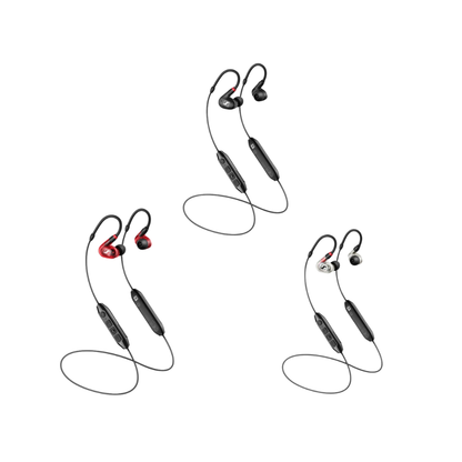 Sennheiser IE 100 PRO Dynamic In-Ear Monitors Wired IEM w/ Detachable Cable (Black, Clear, Red)