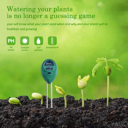 [CLEARANCE] Eagletech 3 in 1 Moisture / Light / PH Plant Flowers Soil PH Tester Hydroponics Meter