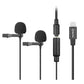 [CLEARANCE] Boya BY-M2D Dual Lavalier Microphone for Apple 11 Pro Max XS Max XR 8 7 Plus iPad 6 5 Pro Air mini 4 3 2 iPod Touch 3.5mm to Lightning