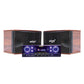 Konzert TodoOke KCS-212 1800W 6" 2-Way Woofer Micro Component Karaoke Speaker System (SET) with 2 Channel Output, Bluetooth, FM Radio Tuner and RCA, Mic Inputs and Remote Control