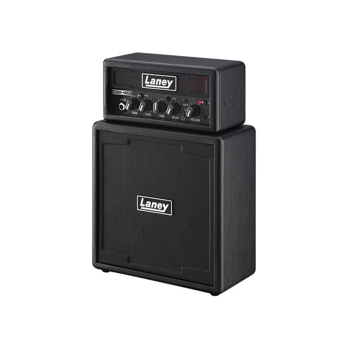 Laney MiniStack 6W Solid State Guitar Amplifier with Clean and Drive Channel and LSI Mini Stack Amp for Electric Guitars (Ironheart)