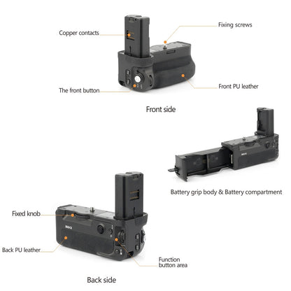 Meike MK-A9 Pro 2.4 GHz Remote control Battery Grip Holder Origil for Sony A9 A7RIII A7III A7 III Camera