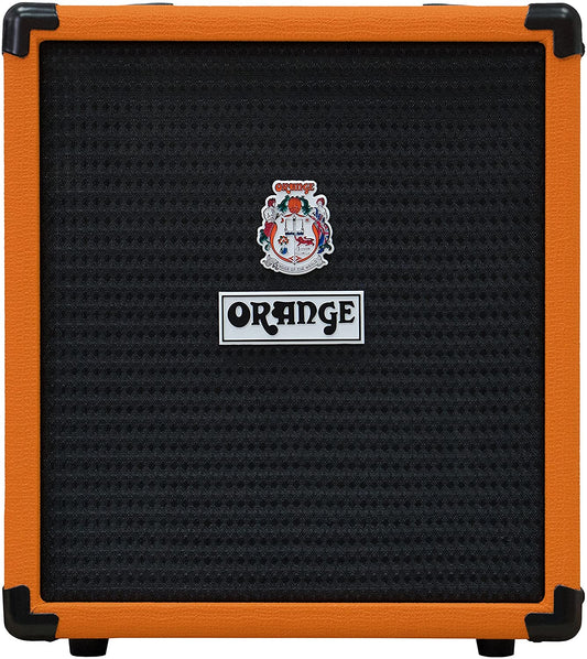 Orange Amps Crush Bass 25/50 Watt Combo Amplifier with Active 3 Band EQ, Parametric Mid Control & Chromatic Tuner for Electric Guitars