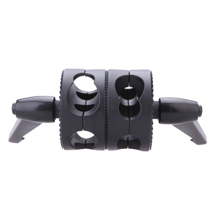 Pxel AA-BA1 Double Dual Grip Swivel Head Bracket for Studio Boom Arm Reflector Holder Stand