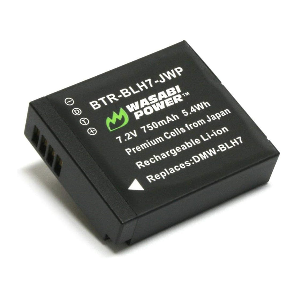 Wasabi Power Battery BMW BLH7 (2-Pack) and Charger for LUMIX DMW-BLH7, DMW-BLH7E, DMW-BLH7PP (Compatible with Lumix DC-GX850, DMC-GM1, DMC-GF7, DMC-LX10)  | JG Superstore