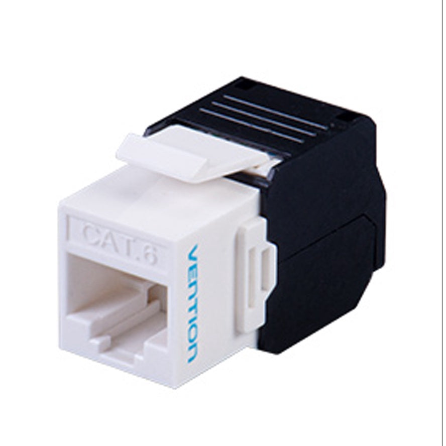 Vention UTP Keystone Jack Ethernet LAN Cable Port for Internal Wall Mounted Network Cabling (CAT5e, CAT6) (90 Degrees, Toolless) |
