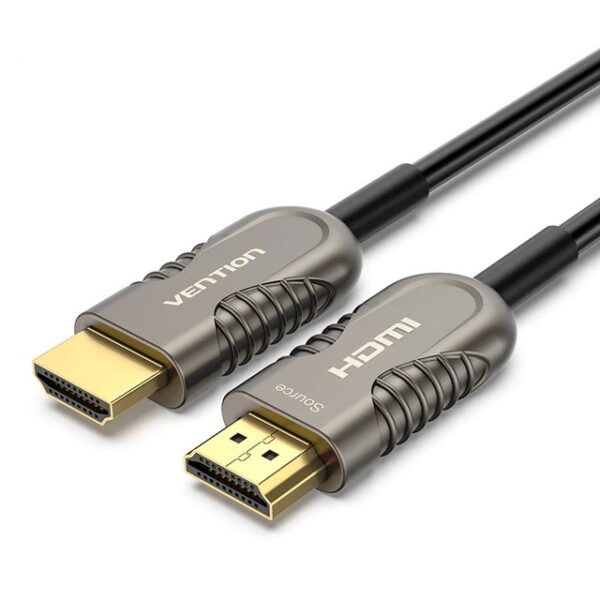 [CLEARANCE] Vention 8K FUHD 60Hz HDMI 2.1 Male to Male Gold-Plated Active Fiber Optic Video/Audio Sync Cable with 48Gbps Bandwidth, Dolby Surround Capability and 3D Visual Support | AAZB