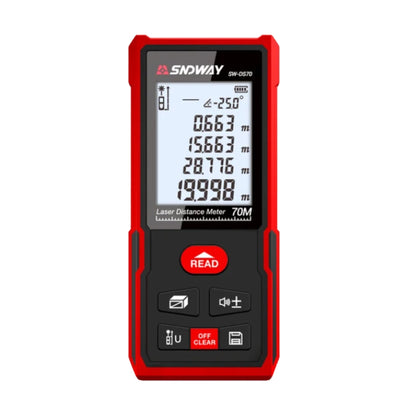 Sndway SW-DS50 Laser Rangefinder Distance Meter 50M with STM32 Chip 60 Degree Angle Sensor Backlight Supports and Waterproof