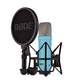 Rode NT1 Signature Cardioid Condenser Studio Microphone with HF6 1" Large Diaphragm Capsule, XLR 3-Pin Output, Phantom Powered for Recording, Podcasting, Live Streaming | Black, Blue, Purple, Green, Red, Pink