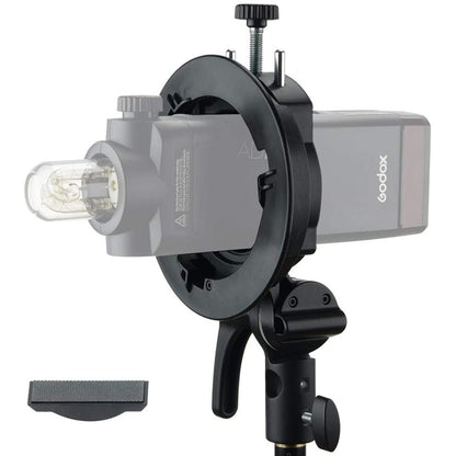 Godox S2 S-Type Flash Bracket Bowens S Mount Holder Universal Type for Speedlite Flash Snoot Softbox Beauty Dish Honeycomb Umbrella