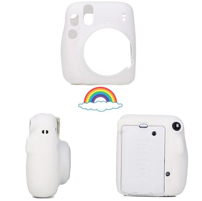 Pikxi CMS11 Soft Silicone Protective Camera Case Cover Carrying Bag for Fujifilm Instax Mini 11 Film Instant Cameras