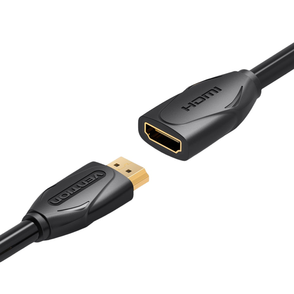 Vention HDMI 2.0 Extension Cable PVC (Male to Female) 4KHD 60Hz Video Cable with Aluminum Alloy Shell, Audio and Video Sync (Different Lengths Available) (VAA-B06)