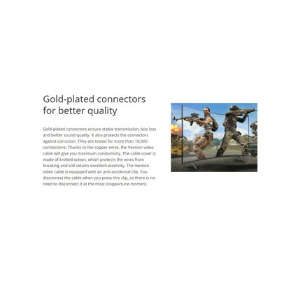 Vention Cotton Braided DisplayPort Male to Male Cable DP Gold Plated 8K 60Hz (HCC) 1M Black