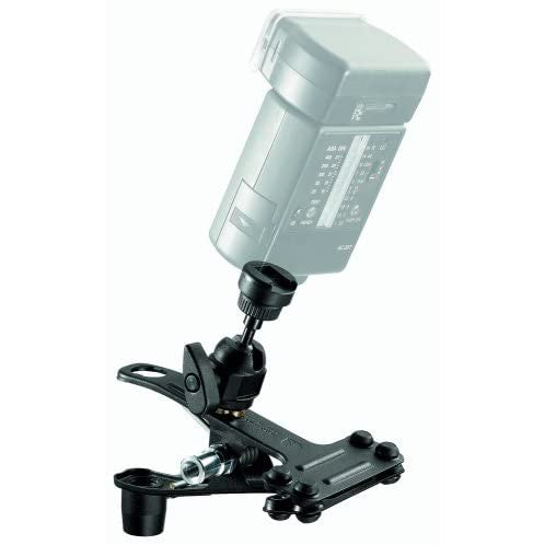 Manfrotto 175F-1 Justin Spring Clamp with Flash Shoe, Cold Shoe, Hot Shoe