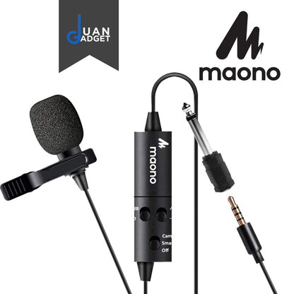 [CLEARANCE] Maono AU-103 Multipurpose Omnidirectiol Lapel/ Lavalier Microphone 3.5mm TRRS for Vlogging, Interviews and Podcast