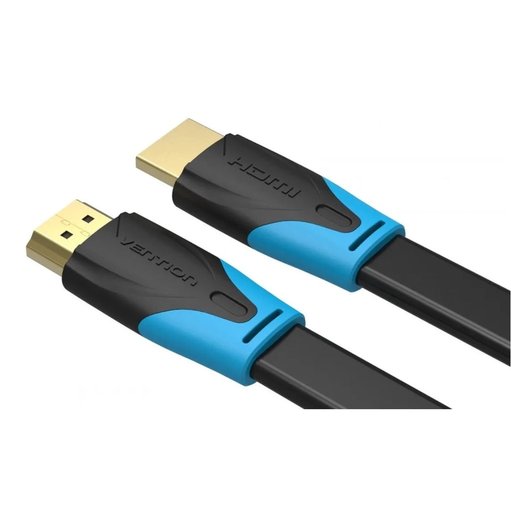 Vention HDMI 2.0 Male to Male Flat Copper Core Cable with Gold Plated Contacts with ARC HDR 4K 3D UHD Resolution Support for PC and Home Display (5M) | (AAKBJ)