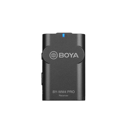 [CLEARANCE] Boya BY-WM4 Pro K1 Portable 2.4G Wireless Lavalier Lapel Microphone System SingleTransmitters + One Receiver) with Hard Case for DSLR Camera Camcorder Smartphone PC Tablet Sound Audio Recording Vlog Live Streaming Livestream Interview