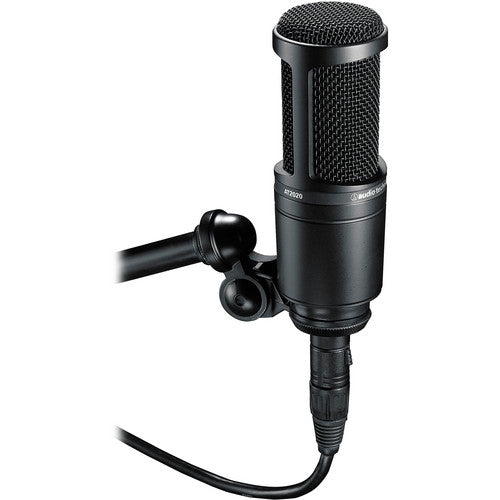 Audio Technica AT2020 Cardioid Condenser with Side-Address Microphone, XLR Output