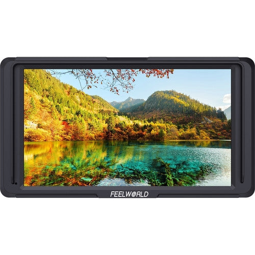 Feelworld F5 5 Inch DSLR On Camera Field Monitor Small Full HD 1920x1080 IPS Video Peaking Focus Assist with 4K HDMI 8.4V DC Input Output Include Tilt Arm
