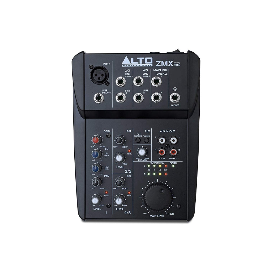 Alto Professiol Zephyr ZMX52 5-Channel Compact Audio Mixer