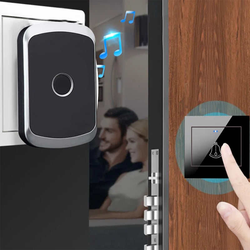 [CLEARANCE] DAYTECH DB06 Smart Wireless Doorbell Plug and Play AC 110V-240V Water-Resistant 300m Long Range Door Bell Buzzer with Adjustable Volume, 36 Chimes and Tunes for Home Office Indoor and Outdoor Installation