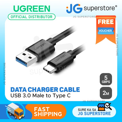 [CLEARANCE] UGREEN USB 3.0 Male to Type C 3A 5Gbps Cable Android Charging Data Transfer Cord (1M) | 2088 |