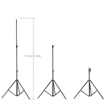 Pxel LS190B 190cm 6 Feet Photography Light Stands for Relfectors, Softboxes, Lights, Umbrellas, Background Stands