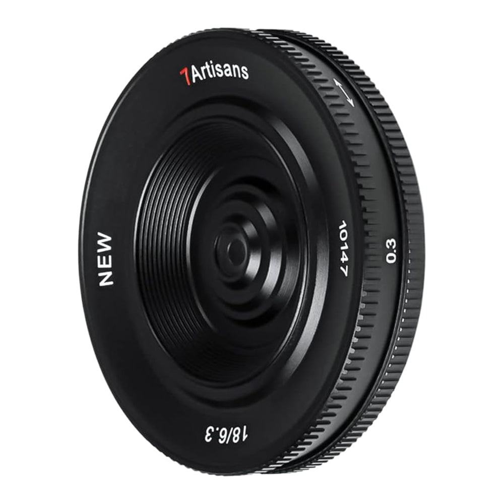 7Artisans 18mm F/6.3 Mark II APS-C Format Panasonic Olympus M43 Mount Wide Angle Prime Pancake UFO Slim Lens MF Manual Focus for Mirrorless Cameras