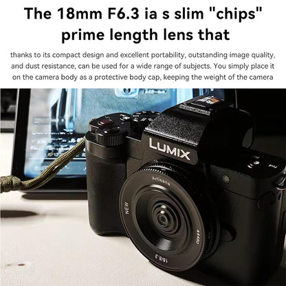 7Artisans 18mm F/6.3 Mark II APS-C Format Panasonic Olympus M43 Mount Wide Angle Prime Pancake UFO Slim Lens MF Manual Focus for Mirrorless Cameras