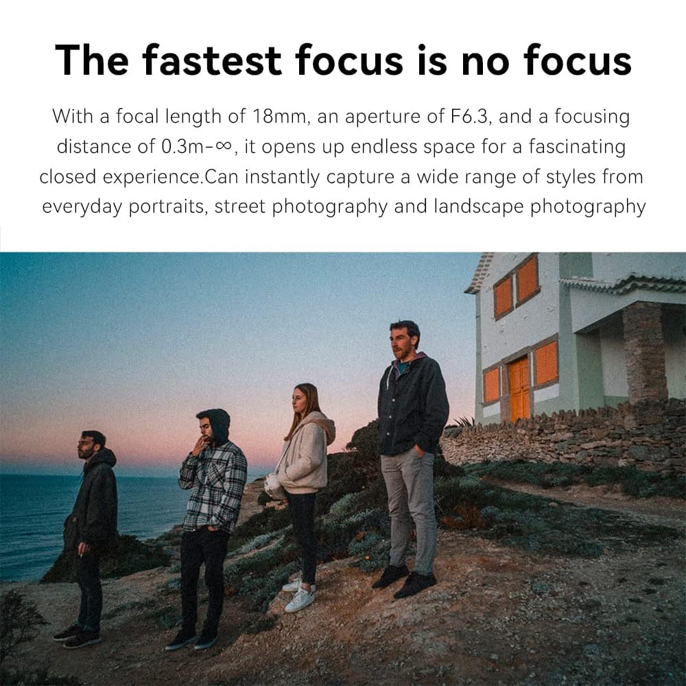 7Artisans 18mm F/6.3 Mark II APS-C Format Panasonic Olympus M43 Mount Wide Angle Prime Pancake UFO Slim Lens MF Manual Focus for Mirrorless Cameras