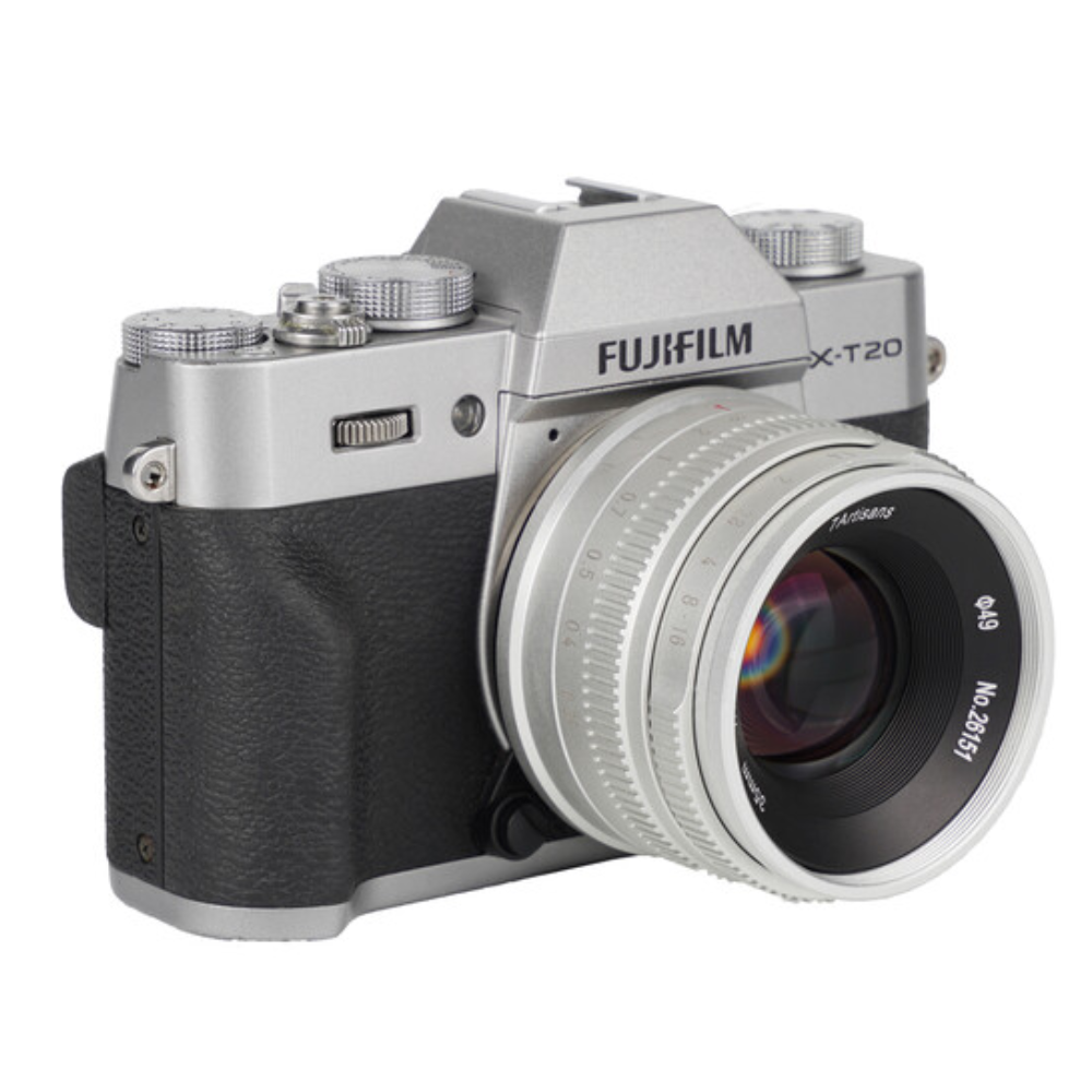 7Artisans 35mm F/1.4 APS-C Format Fujifilm X Mount Compact Portrait Prime Lens MF Manual Focus for Mirrorless Cameras | Black Silver